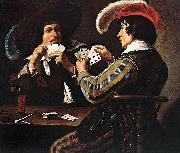 Theodoor Rombouts The Card Players oil on canvas